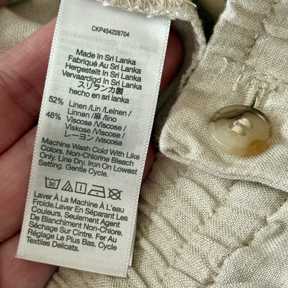 Madewell Fair Trade Linen Blend Pants Womens Size S - Picture 6 of 7
